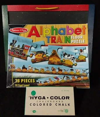 Mellisa & Doug: Alphabet Train Floor Puzzle (28 Pieces, 10 Feet Long!) - Image 1 of 4