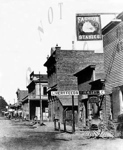 ANTIQUE 8X10 REPRO PHOTO PRINT W. CENTER STREET ANAHEIM CALIFORNIA circa. 1887 - Picture 1 of 1