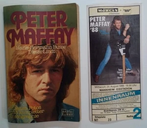 Peter Maffay 19 Biography & Concert Ticket VHTF German Mannheim - Picture 1 of 12