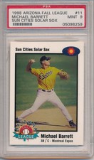 1998 Arizona Fall League Michael Barrett #11 PSA 9