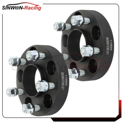 2pcs 1" 5x4.5 1/2" studs wheel spacers for 1981-2011 Lincoln Town Car - Image 1 of 4