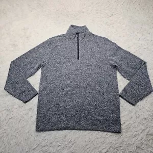 Herren Old Navy grau blau bunt Pullover Stehkragen 1/4 Reißverschluss Sweatshirt Größe L - Bild 1 von 15
