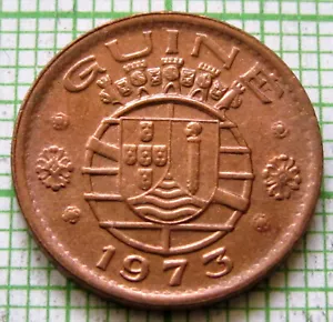 GUINEA BISSAU PORTUGUESE OVERSEAS PROVINCE 1973 20 CENTAVOS Bronze UNC - Picture 1 of 6