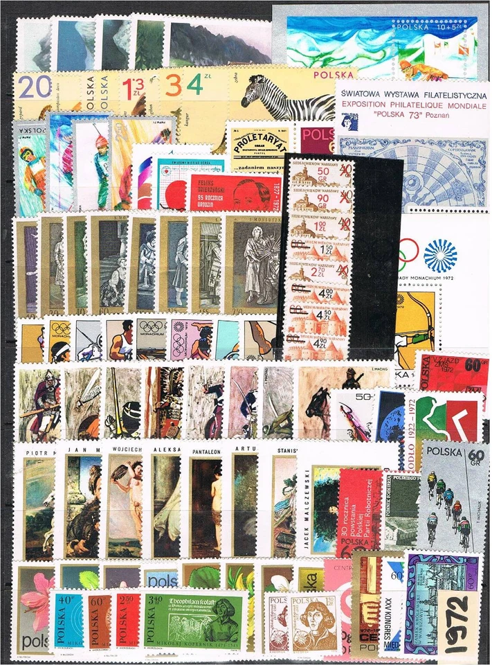 Poland (1972) - Full Year (Scott 1870-1955 & B124-7) MNH VF - Image 1 of 1