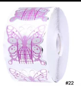 New Butterfly Nail Forms 50 Pieces For Sculpting Nails - Picture 1 of 2