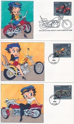 #4085-88 Classic Motorcycles set Little Tiger cachet First Day covers 25 made - Image 1 of 2