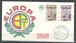 MONACO  EUROPE TREES  LEAVES FDC ILLUSTRATED COVER EUROPA CEPT  LOT(MONA 24) - Picture 1 of 1