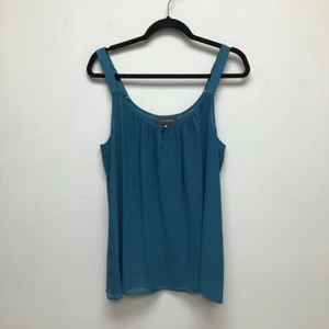 Lane Bryant Womens Tank Top Blue Keyhole Neck Adjustable Strap Plus 16 New - Picture 1 of 6