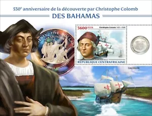 Central Africa - 2022 Christopher Columbus - Stamp Souvenir Sheet - CA220633b - Picture 1 of 1