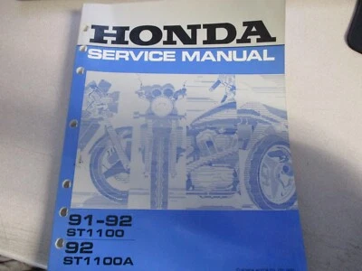 Honda Factory Service Manual 1991-1992 ST1100 1992 ST1100A 61MY301 - Image 1 of 4