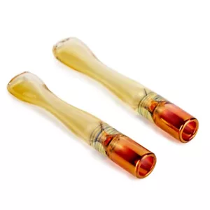 Soporte de boquilla de tubo de filtro de 80 mm para cigarrillos regulares de vidrio reutilizable 2 piezas - Imagen 1 de 12