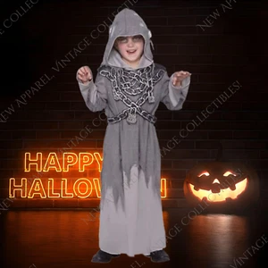 Nuevo Disfraz Completo Niño Talla M (5-6) Alma Inquieta/Zombi Halloween Ghoul Bata - Imagen 1 de 3