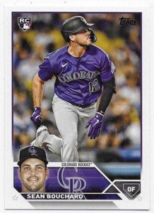 2023 Topps Update #US216 Sean Bouchard RC - Colorado Rockies