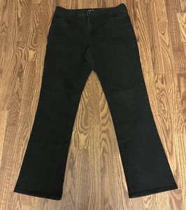 STYLE & CO. SIZE 12P BOOT CUT  LEG BLACK DENIM JEANS WOMENS - Picture 1 of 6