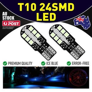 194 T10 LED Light Bulb 6000K ICE Blue Super Bright 168 3030 W5W Wedge Bulb AU - Picture 1 of 24