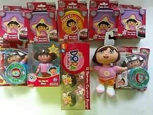 Dora The Explorer We Did it Doll / Shower Curtain Rings 10 pc. lot New