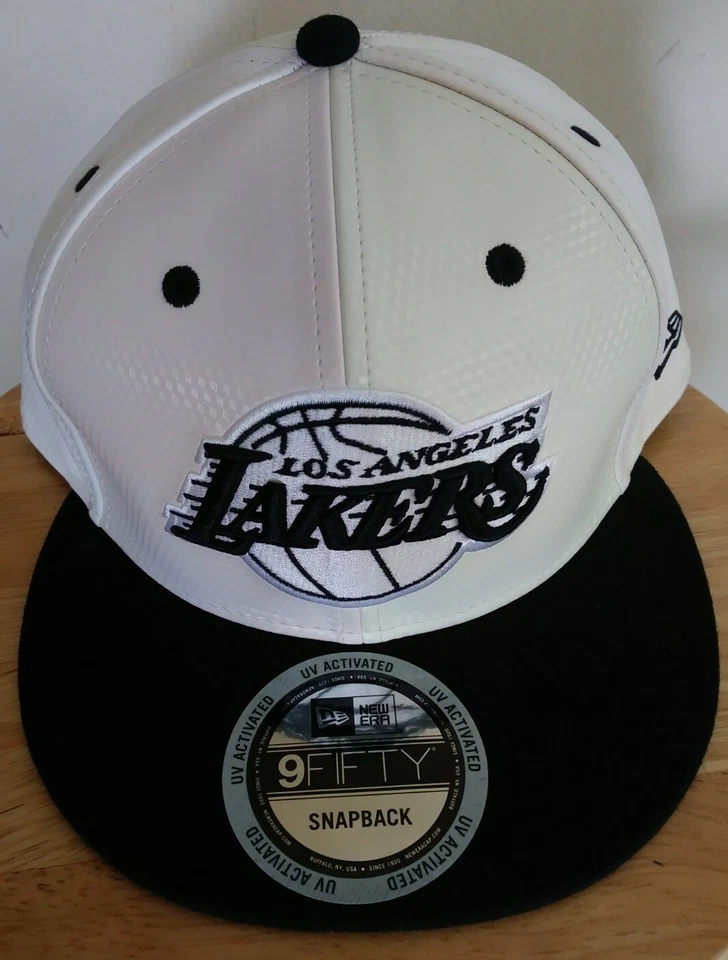 Gorra Lakers Lebron James Kobe Bryant Los Angeles NBA Snapback Gorra Blanca Perla NUEVA Foto 1 de 4