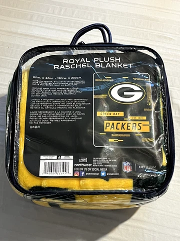 Green Bay Packers NFL 60" x 80" Plush Throw Blanket Northwest Company Cover