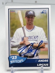 Andre Lipcius 2021 West Michigan Whitecaps Signed Card Detroit Tigers