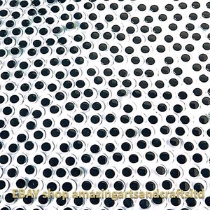 Ojos Wiggle Wiggly Googly Craft Google 10 mm Negro 500 Ojos - Imagen 1 de 2