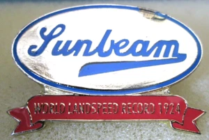SUNBEAM - World Landspeed Record 1924 Lapel Pin Badge v1 (60) - Picture 1 of 2