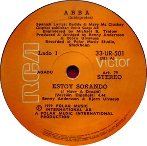 ABBA - I HAVE A DREAM - IN SPANISH - 7" - URUGUAY - Picture 1 of 2