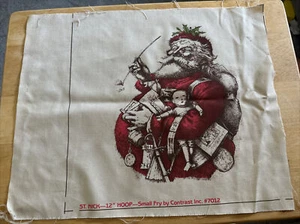 NOS St. Nick 12” Hoop Printed Fabric Small Fry by Contrast #7012 Quilt Needle Pt - Picture 1 of 7
