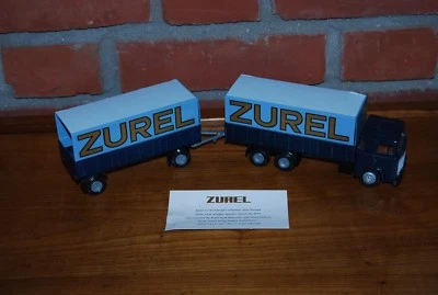 TEKNO CAMION SCANIA 141 V8 AVEC REMORQUE PROMOTIONEL ZUREL  - Photo 1/4