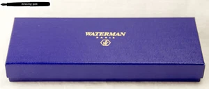 Older Waterman Paper Box in Blue-White for two Pens  - Picture 1 of 6
