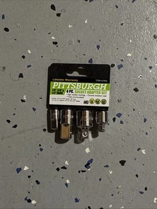 PITTSBURGH 4 Piece High Visibility Socket Adapter Set 1/4", 3/8", 1/2" 67925  - Picture 1 of 1