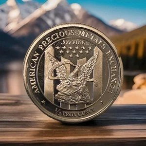 1/2 Troy Ounce .999 Silver  APMEX Silver Round In Capsule - Picture 1 of 2