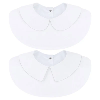 2 Pezzi Colletto Staccabile Donna Bianco, Collare Finto da Donna Camicetta Me... - Immagine 1 di 4