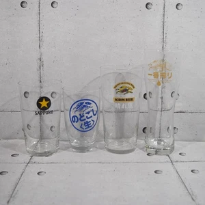 [limited to japan] Kirin Ichiban Beer Glass + Sapporo Beer Glass Set of 4 Mixed - Picture 1 of 5