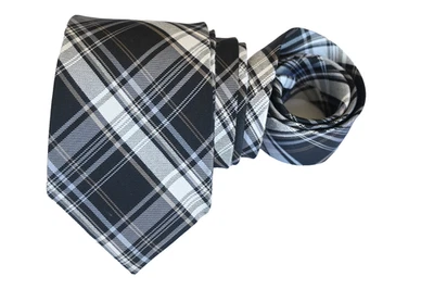 CORBATA HOMBRE CALVIN KLEIN NEGRA/CUADROS Y CUADROS Ancho: 3,25" Largo: 59" Foto 1 de 3