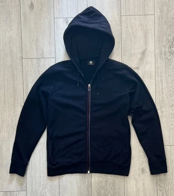 PAUL SMITH Contrast Trim Zip Hoodie Navy Size L Foto 1 de 4