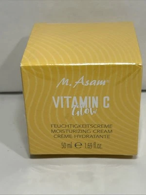 Crema Hidratante Brillo Vitamina C M. ASAM 24h Refrescada Resplandor Facial 1.69oz Nueva Foto 1 de 4