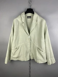Vintage Oska Avant Garde Linen Oversized Button Blazer Jacket Size L / XL - Picture 1 of 17