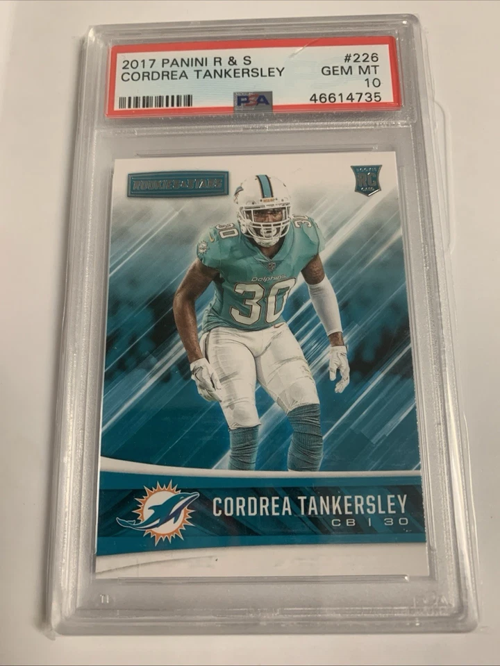 2017 Panini R & S #226 Cordrea Tankersley Dolphins RC Rookie PSA 10 - Image 1 of 1