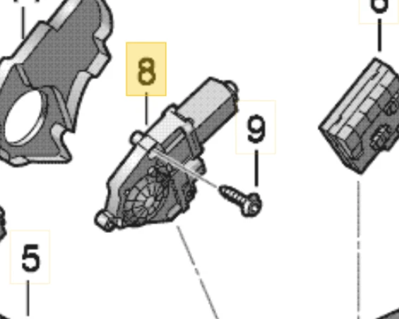 Motor regulador ventana delantera derecha AUDI A4 A5 Q5 2010-2012 USADO OEM 8K0959812A Foto 1 de 4