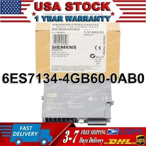 New Siemens 6ES7134-4GB60-0AB0 6ES7 134-4GB60-0AB0 SIMATIC DP ELECTRONIC MODULE - Picture 1 of 11