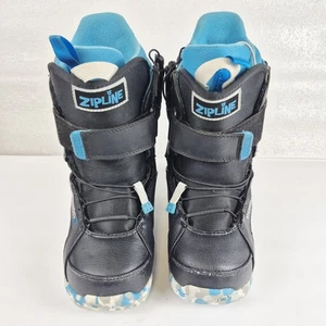 Burton Zipline Imprint Jugend Snowboard Boots Größe 5 schwarz blau BOA Speed Lace - Bild 1 von 11