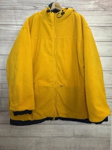 Nike Y2K Hombres Azul Marino/Amarillo Invierno Reversible Chaqueta con Capucha Talla XL - Imagen 1 de 13