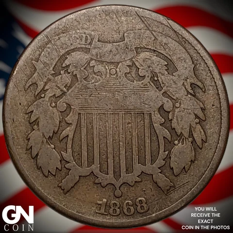 1868 2 Cent Piece  Q4171 Cover