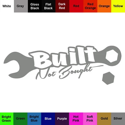 Pegatina construida no comprada - Calcomanía llave mecánica - Selecciona color y tamaño Foto 1 de 2