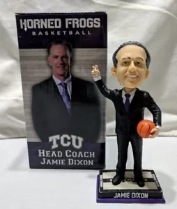 TCU Horned Frogs Basketball Coach Jamie Dixon Bobblehead 2016 SGA ~ New - Picture 1 of 7