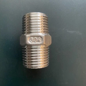 1/2" Außennippel 304 Edelstahl gerade Rohrverschraubung 5er Pack - Bild 1 von 1