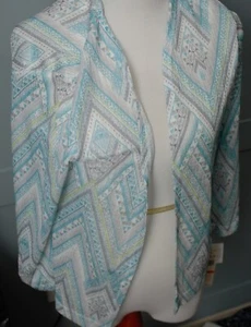 Alfred Dunner ps petite small Versailles light jacket new with tags nwt sw motif - Picture 1 of 5