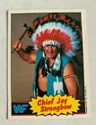 WWF CHIEF JAY STRONGBOW 1986 Scanlens RARE Rookie WWE Wrestling Trading Card #20