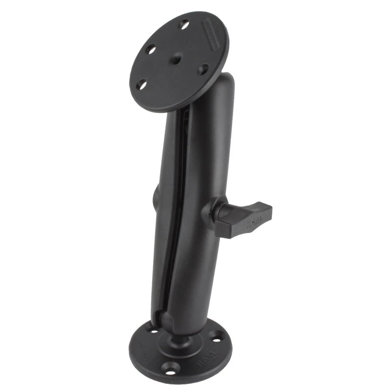 RAM Mount Long Arm Dual 3.68 inch Round Plate Mounting Assembly RAM-101U-D-240 - Image 1 of 1