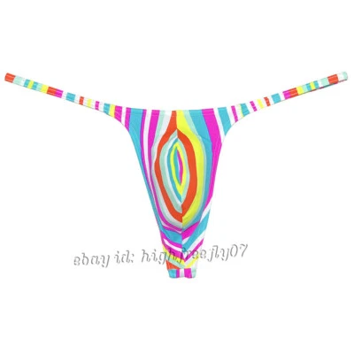 Men Posing Thong Underwear Micro Bikini Swim Tangas Slim Pouch G-string Lingerie - Image 1 of 4